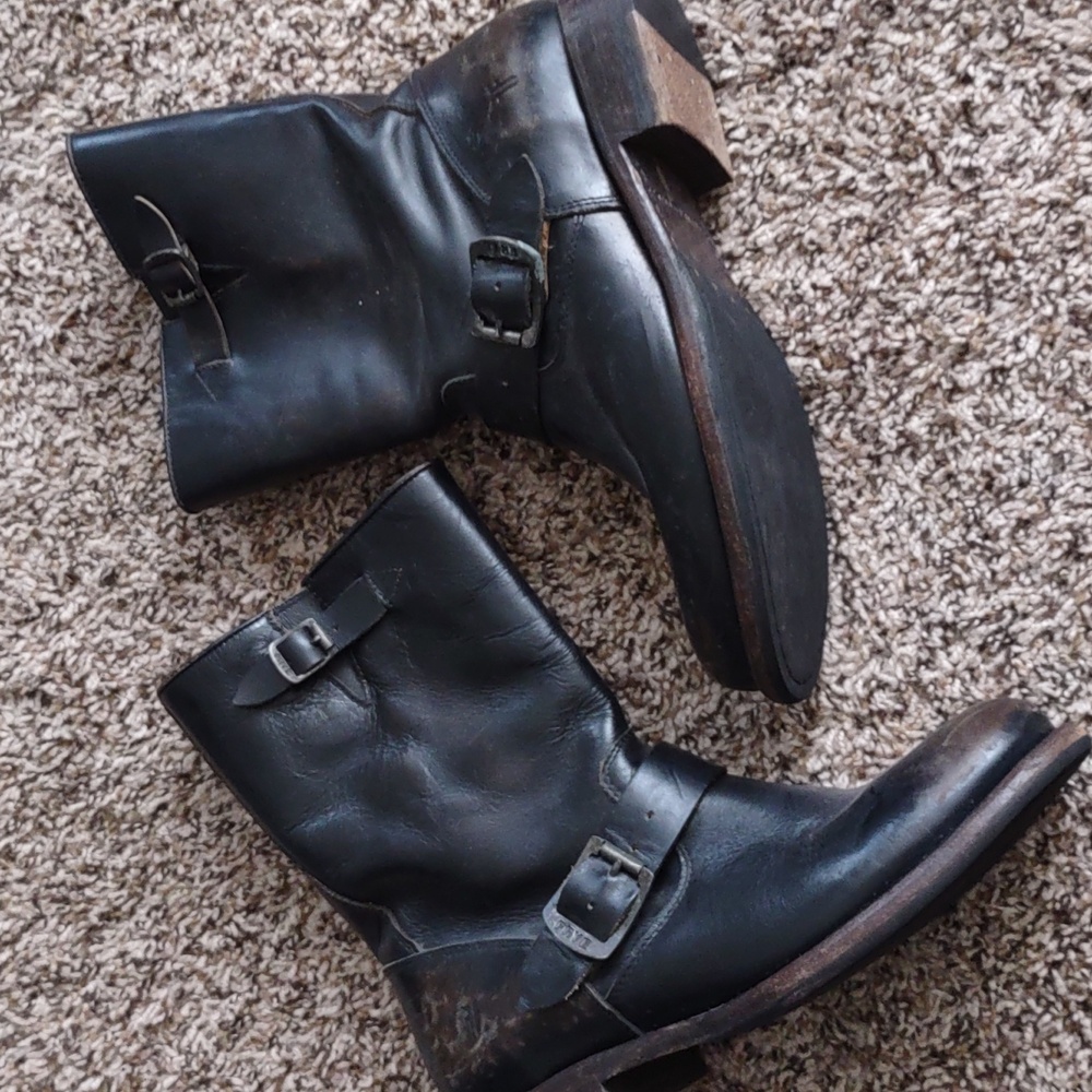 Frye engineer boots